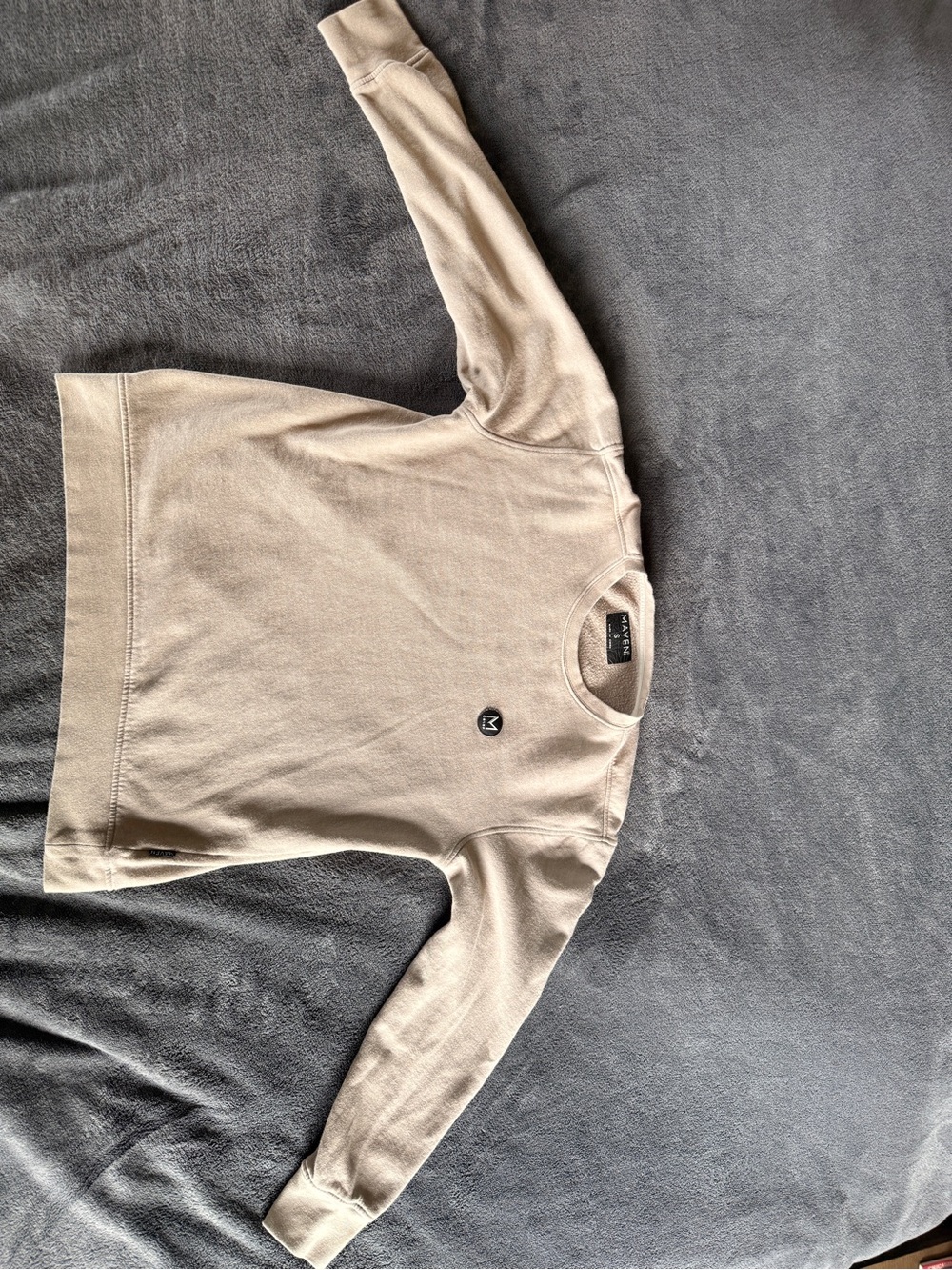 Buckle Neutral Beige Crewneck Sweatshirt